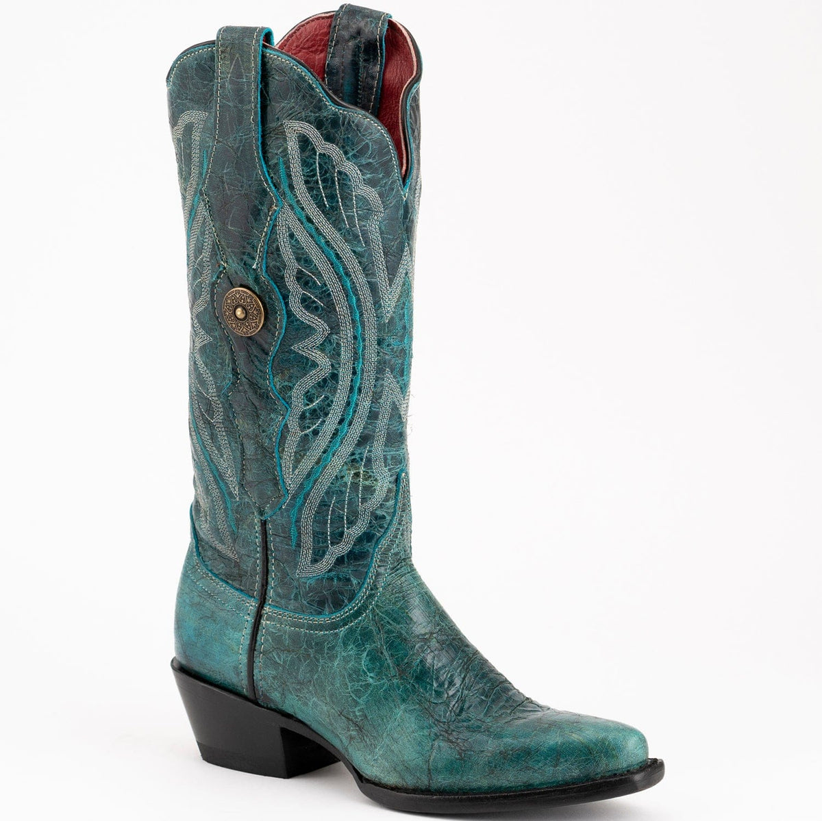 Ferrini Boots Boots Ferrini Women&#39;s Twilight Snip Toe Boots Handcrafted - Teal  8106143