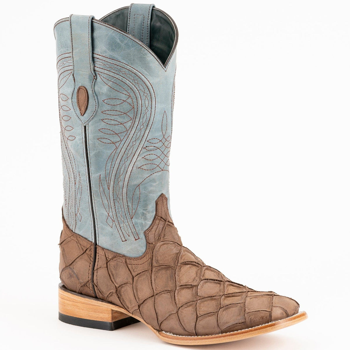 Ferrini Boots Boots Men&#39;s Ferrini Bronco Print Pirarucu Fish Boots 4339310