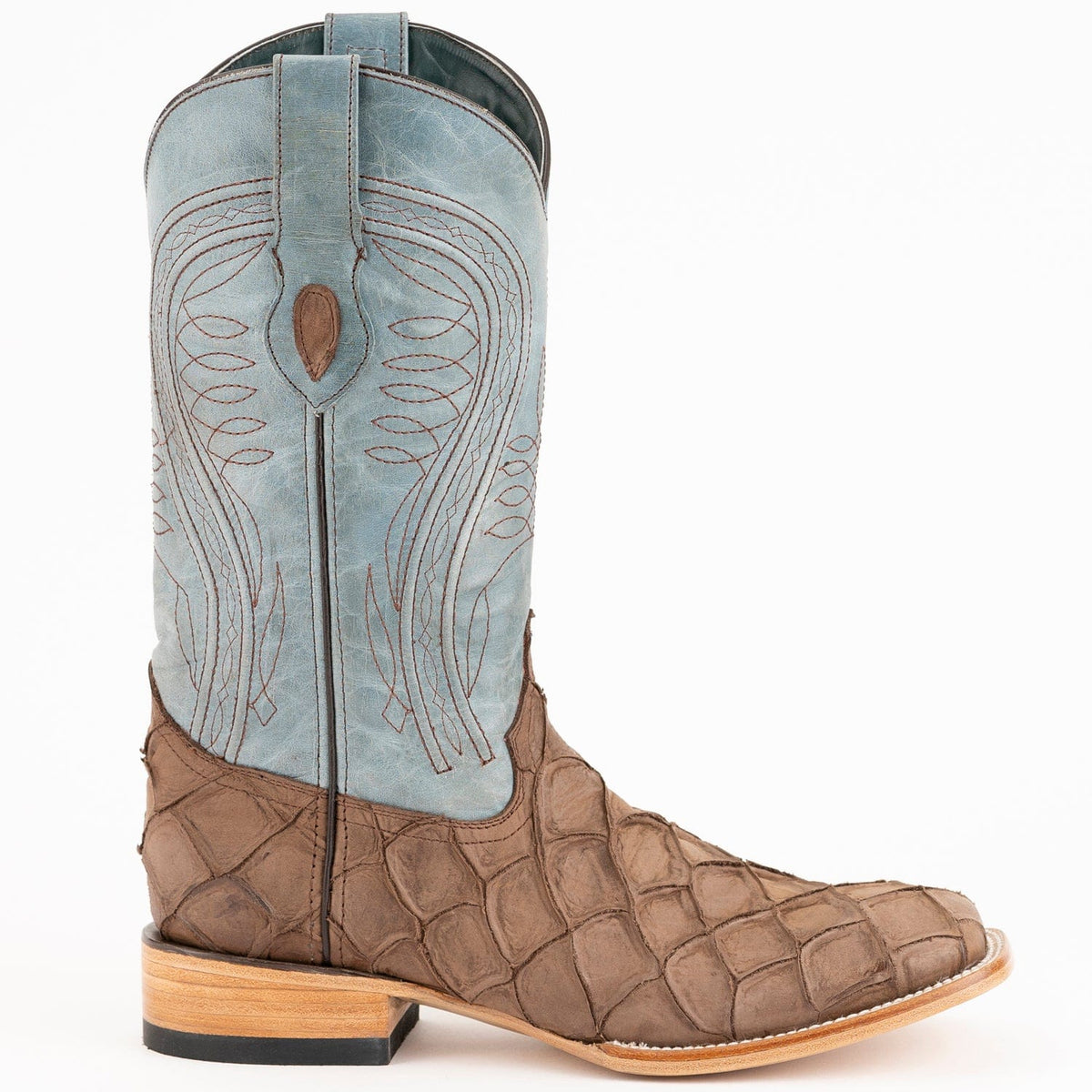 Ferrini Boots Boots Men&#39;s Ferrini Bronco Print Pirarucu Fish Boots 4339310