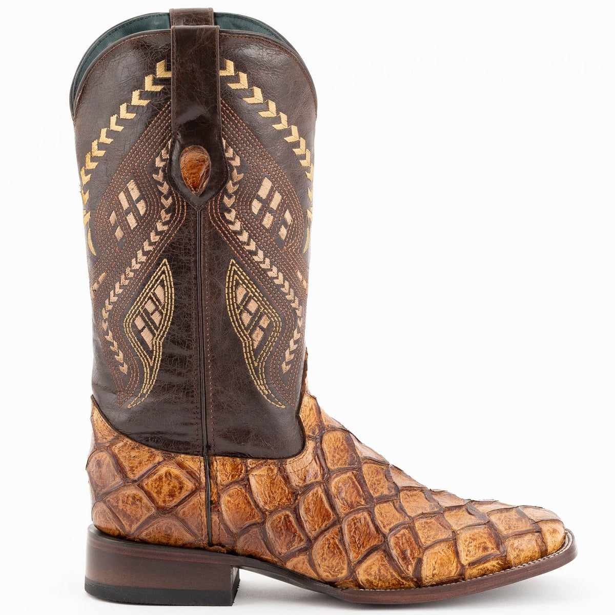 Ferrini Boots Boots Men&#39;s Ferrini Bronco Print Pirarucu Fish Boots 4339361