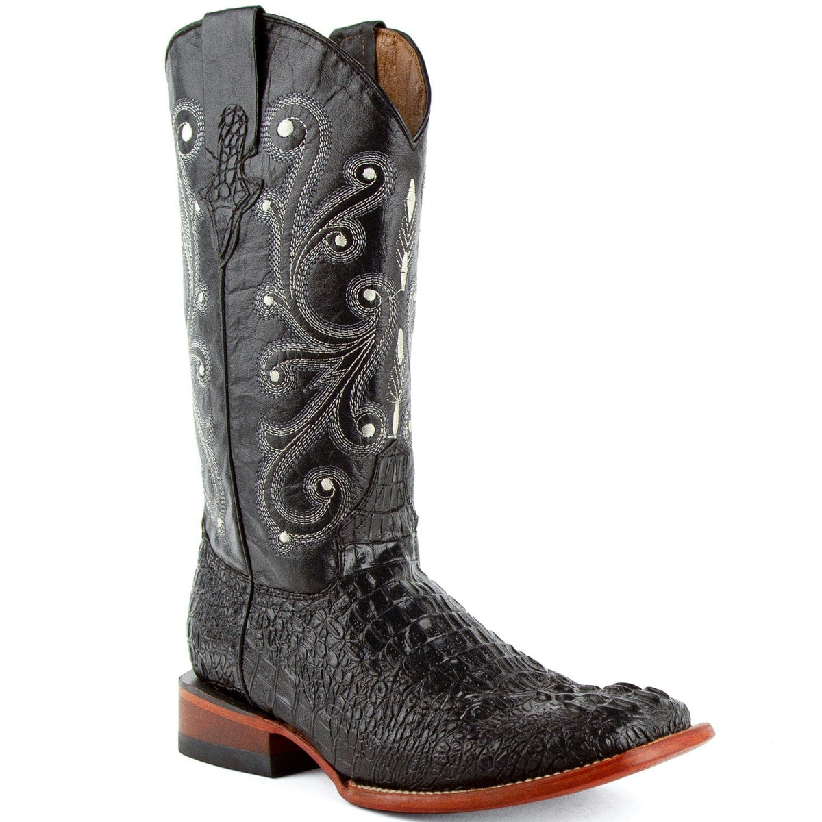 Ferrini Boots Boots Men&#39;s Ferrini Caiman Crocodile Print Boots 4039304