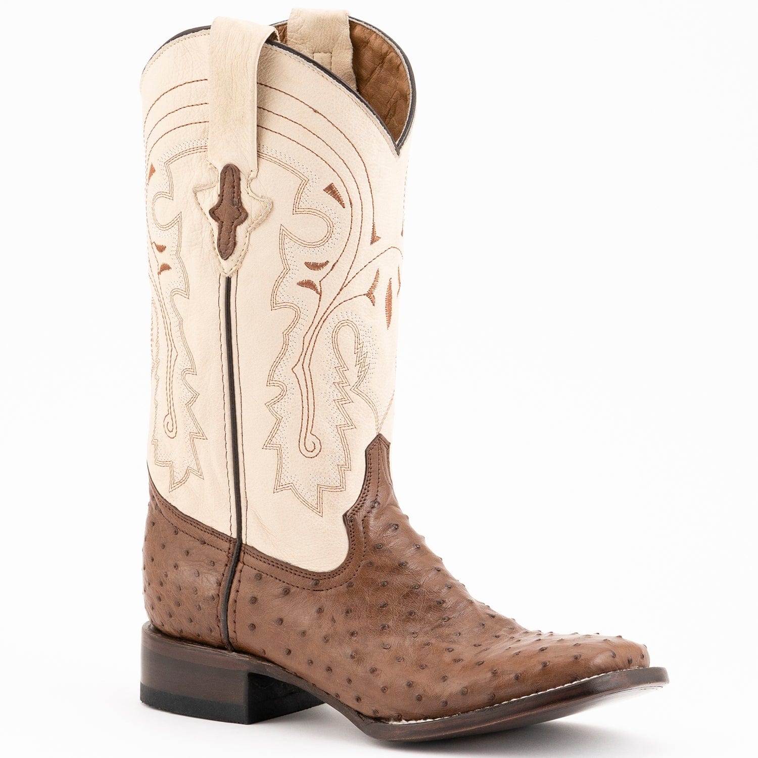 Men's Ferrini Colt Full Quill Ostrich Square Toe Boot 1019307 ...