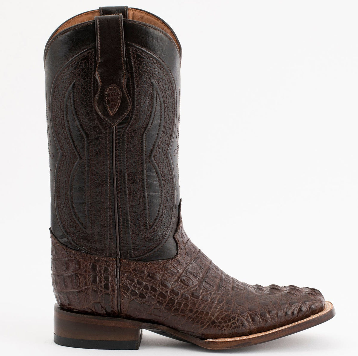 Ferrini Boots Boots Men&#39;s Ferrini Dakota Caiman Hornback Square Toe Boots 1049309