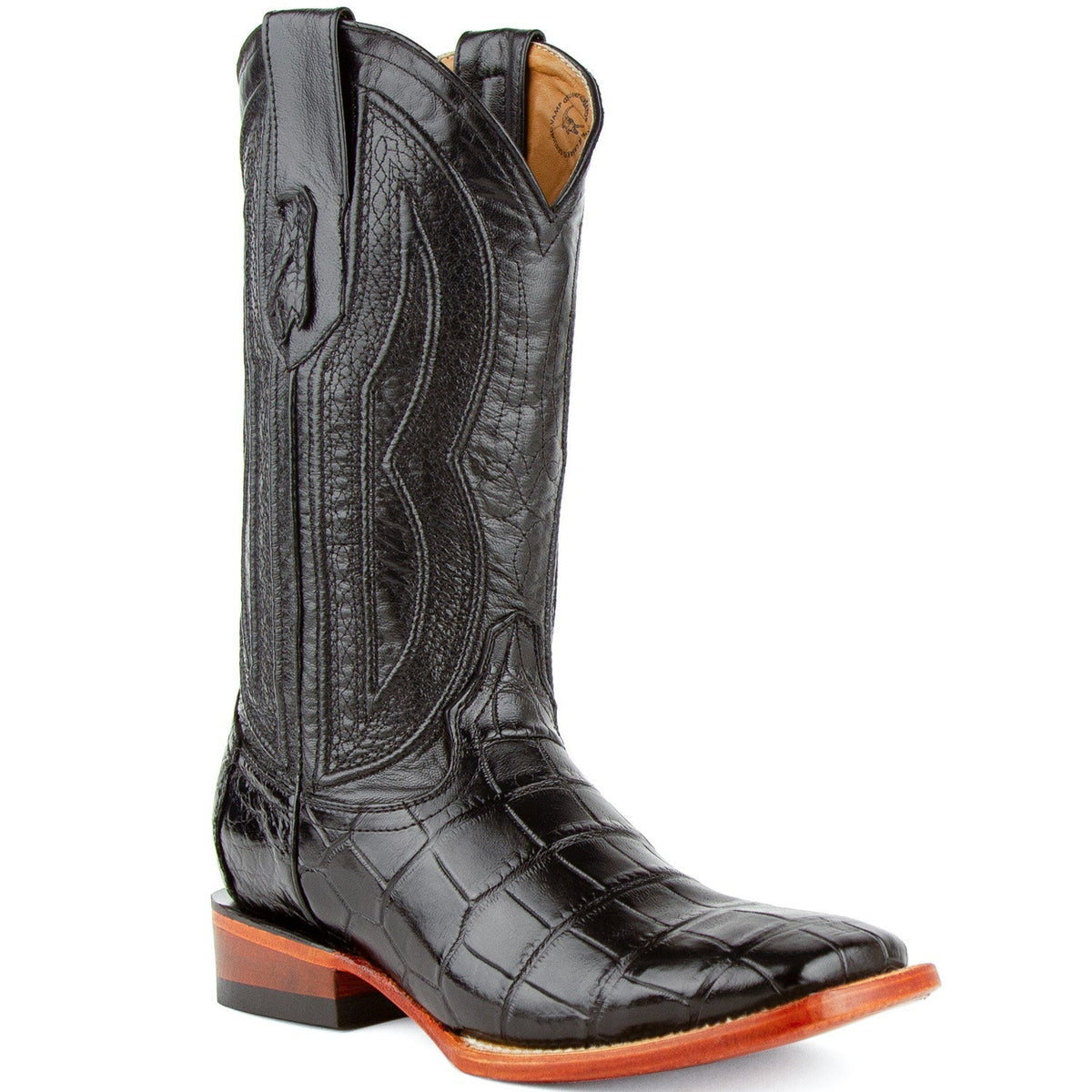 Ferrini Boots Boots Men&#39;s Ferrini Stallion Alligator Belly Square Toe Boots 1079304