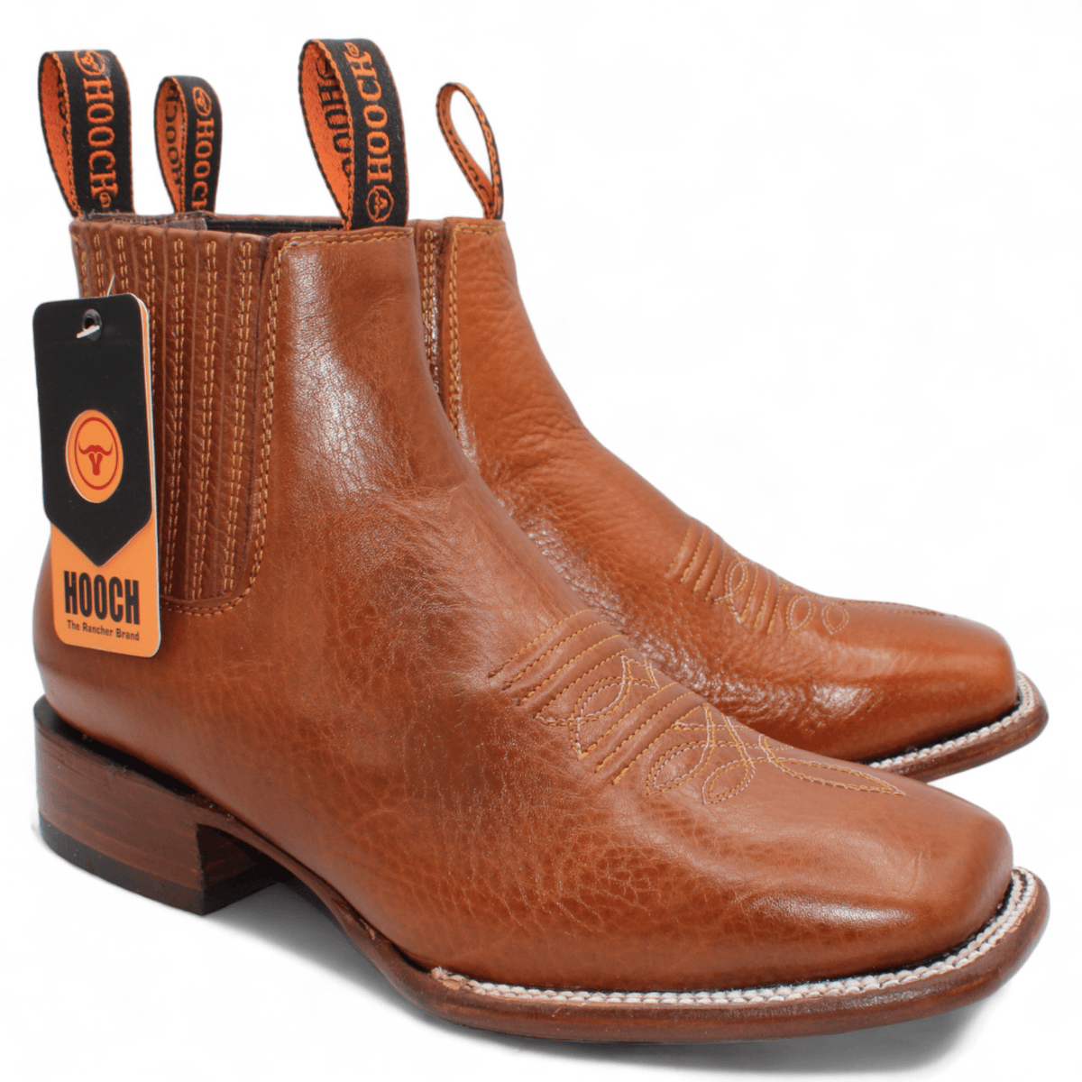 Hooch Boots Boots Honey / 6 Men&#39;s Square Toe Ankle Boots - Martell H42P9508