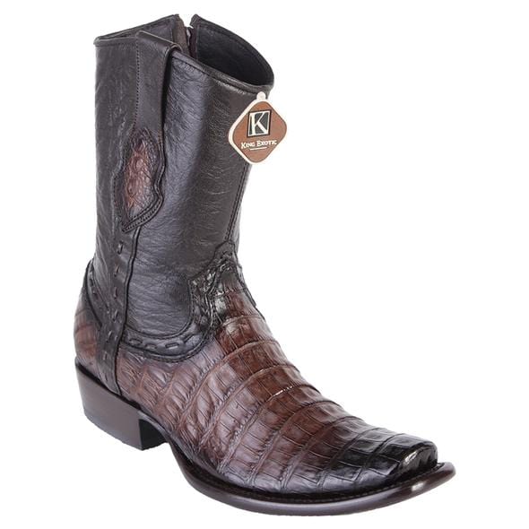 King Exotic Boots 6 Men&#39;s King Exotic Caiman Belly Dubai Style Short Boot 479B8216