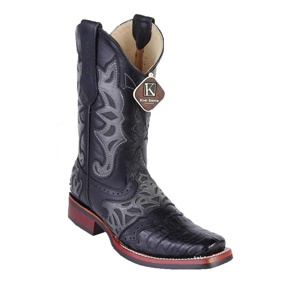 King Exotic Boots 6 Men&#39;s King Exotic Caiman Belly Rodeo Toe Boot 48118205