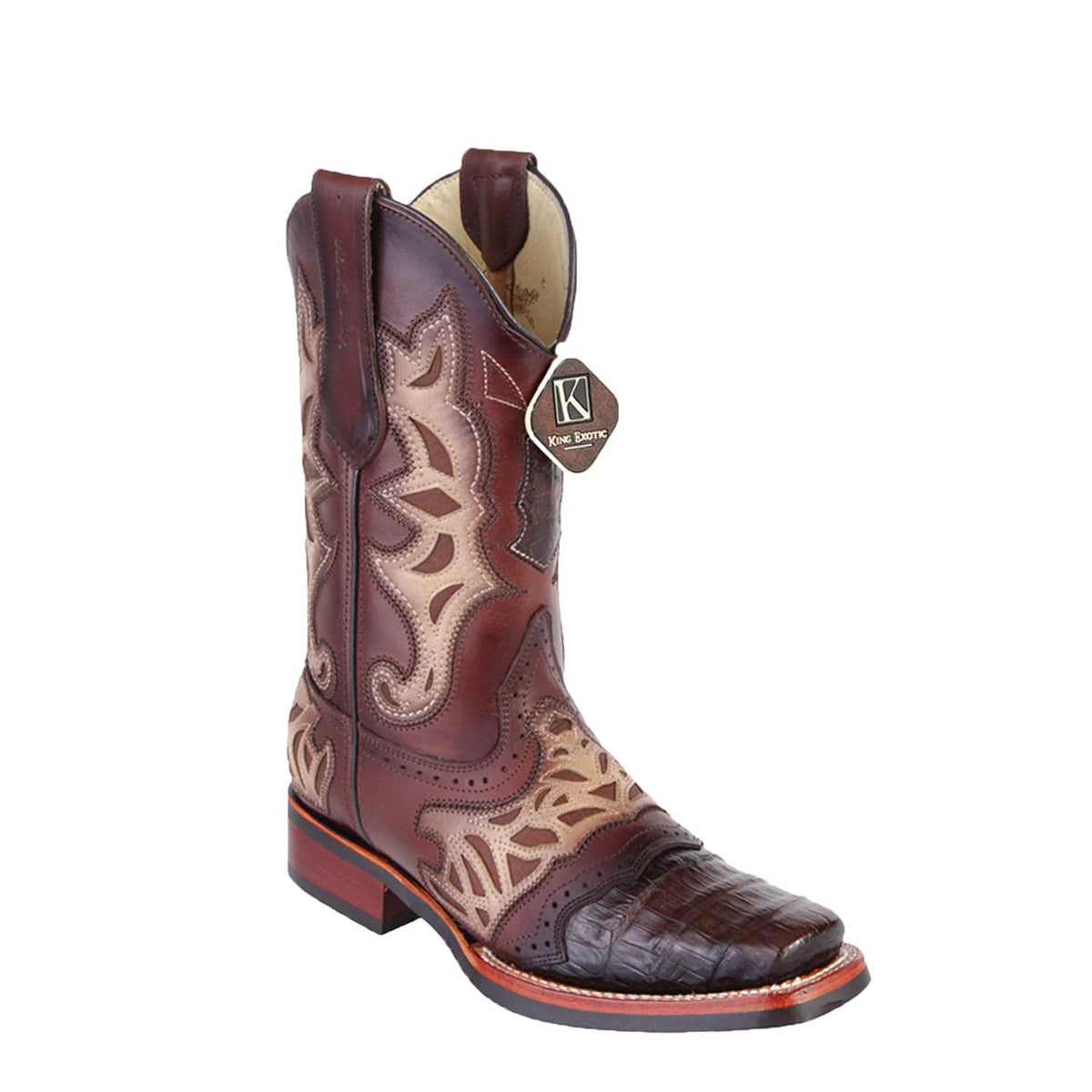 King Exotic Boots 6 Men&#39;s King Exotic Caiman Belly Rodeo Toe Boot 48118207