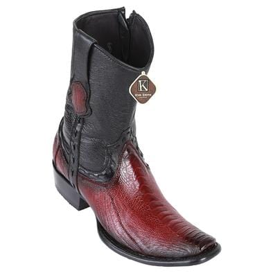 King Exotic Boots 6 Men&#39;s King Exotic Original Ostrich Leg Skin Dubai Style Short Boot 479B0543