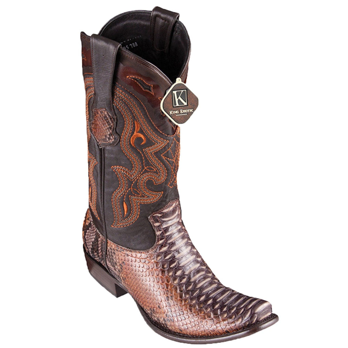 King Exotic Boots 6 Men&#39;s King Exotic Original Python Skin Dubai Style Boot 4795788