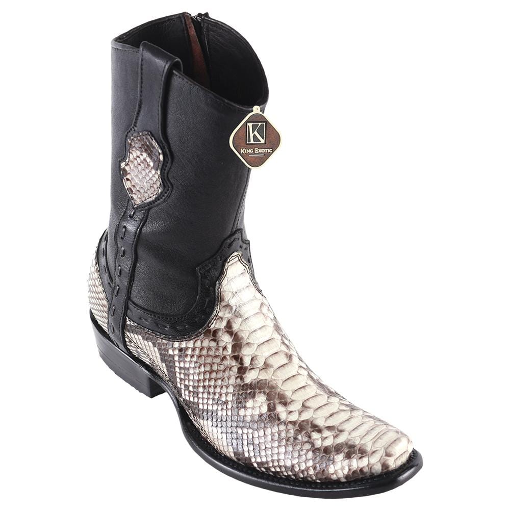 King Exotic Boots 6 Men&#39;s King Exotic Original Python Skin Dubai Style Short Boot 479B5749