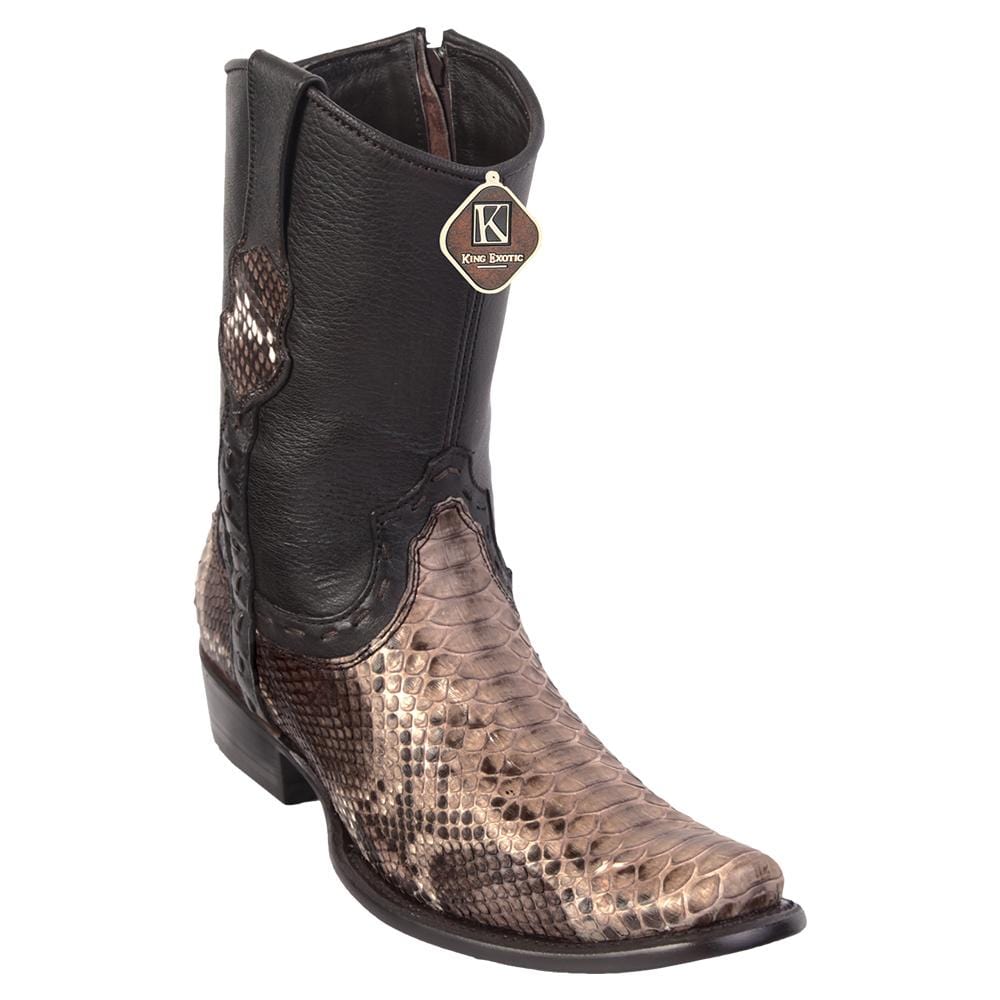 King Exotic Boots 6 Men&#39;s King Exotic Original Python Skin Dubai Style Short Boot 479B5785