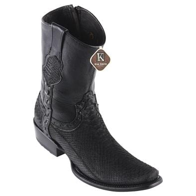 King Exotic Boots 6 Men&#39;s King Exotic Original Python Skin Dubai Style Short Boot 479BN5705