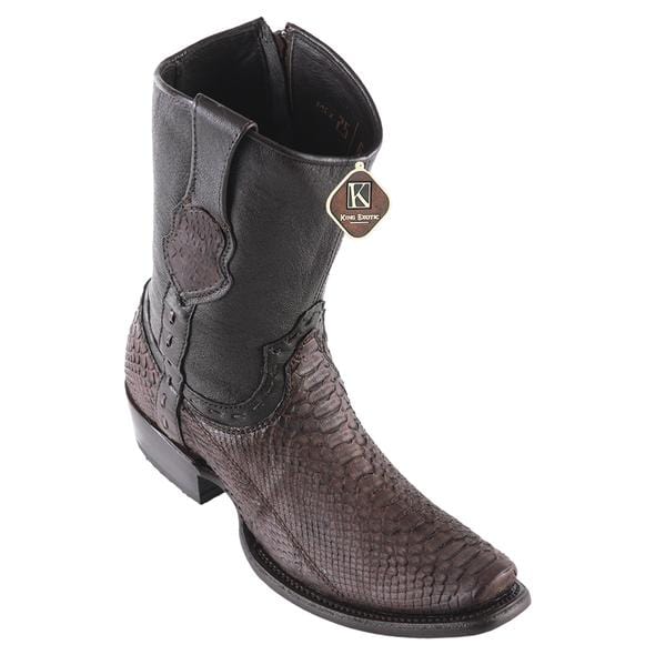 King Exotic Boots 6 Men's King Exotic Original Python Skin Dubai Style Short Boot 479BN5705