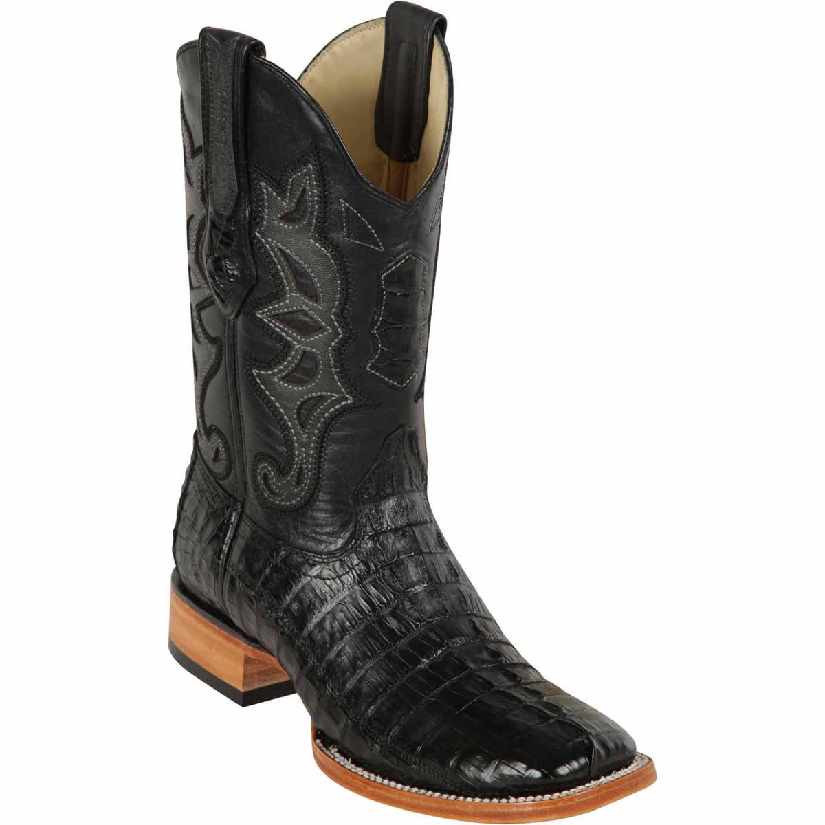 King Exotic Boots Boots 6 Men&#39;s King Exotic Caiman Tail Wide Square Toe Boot 48220105