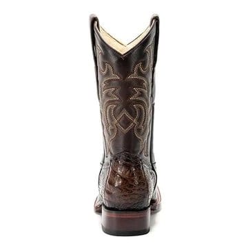 King Exotic Boots Men&#39;s King Exotic Caiman Tail Wide Square Toe Boot 48220116