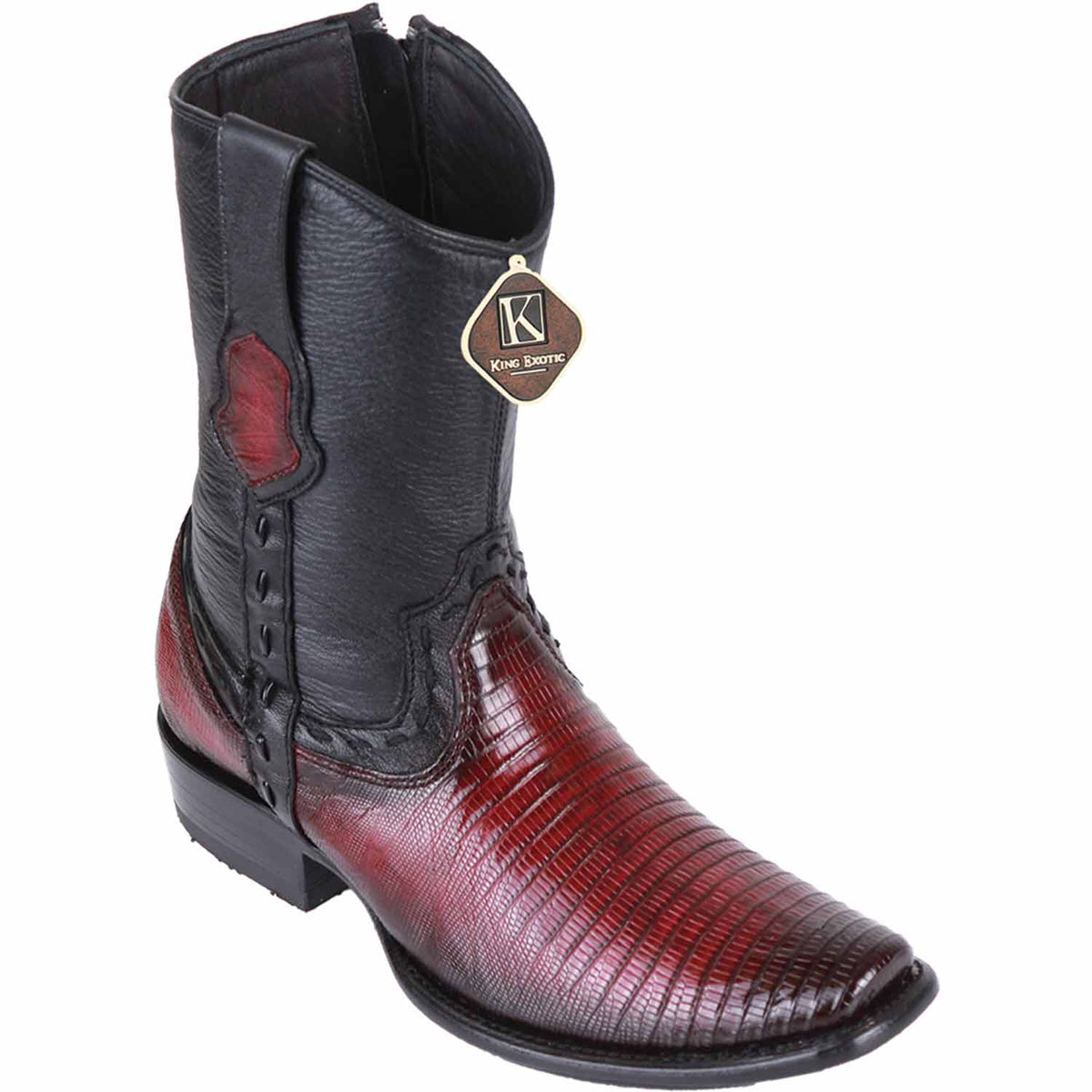 King Exotic Boots Men&#39;s King Exotic Original Lizard Skin Dubai Style Short Boot 479B0743