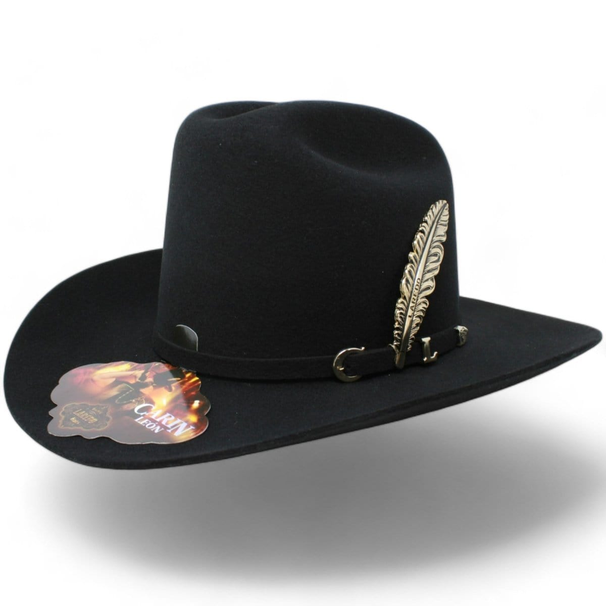 Laredo Hats Hats Laredo Cowboy Felt Hat with Silver Feather