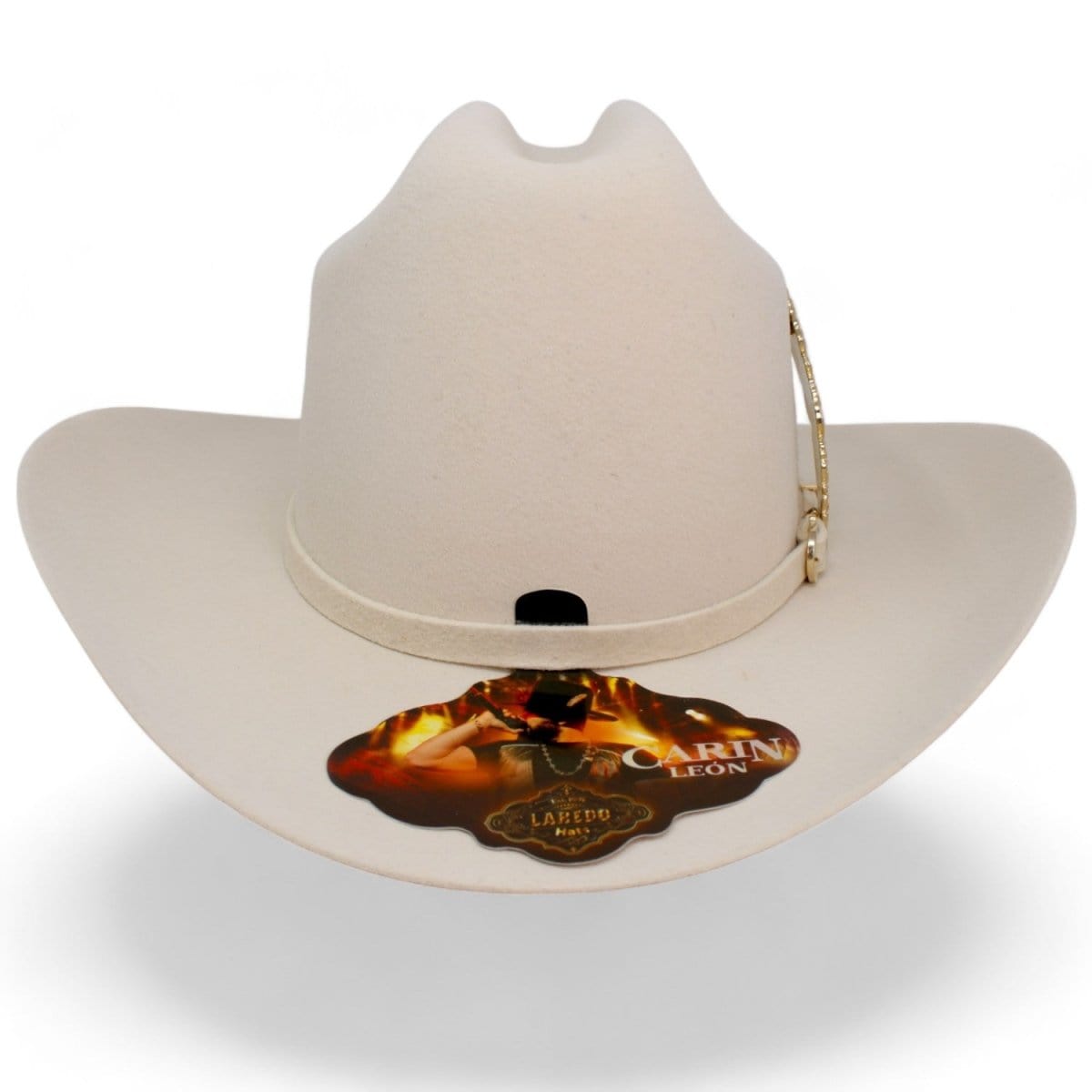 Laredo Hats Hats Official Carin Leon Cowboy Felt Hat with Silver Feather Bone