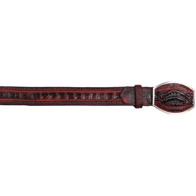 Los Altos Boots Belts 32 Men&#39;s Los altos Caiman Belly Laser Design Casual Belt C24U8218