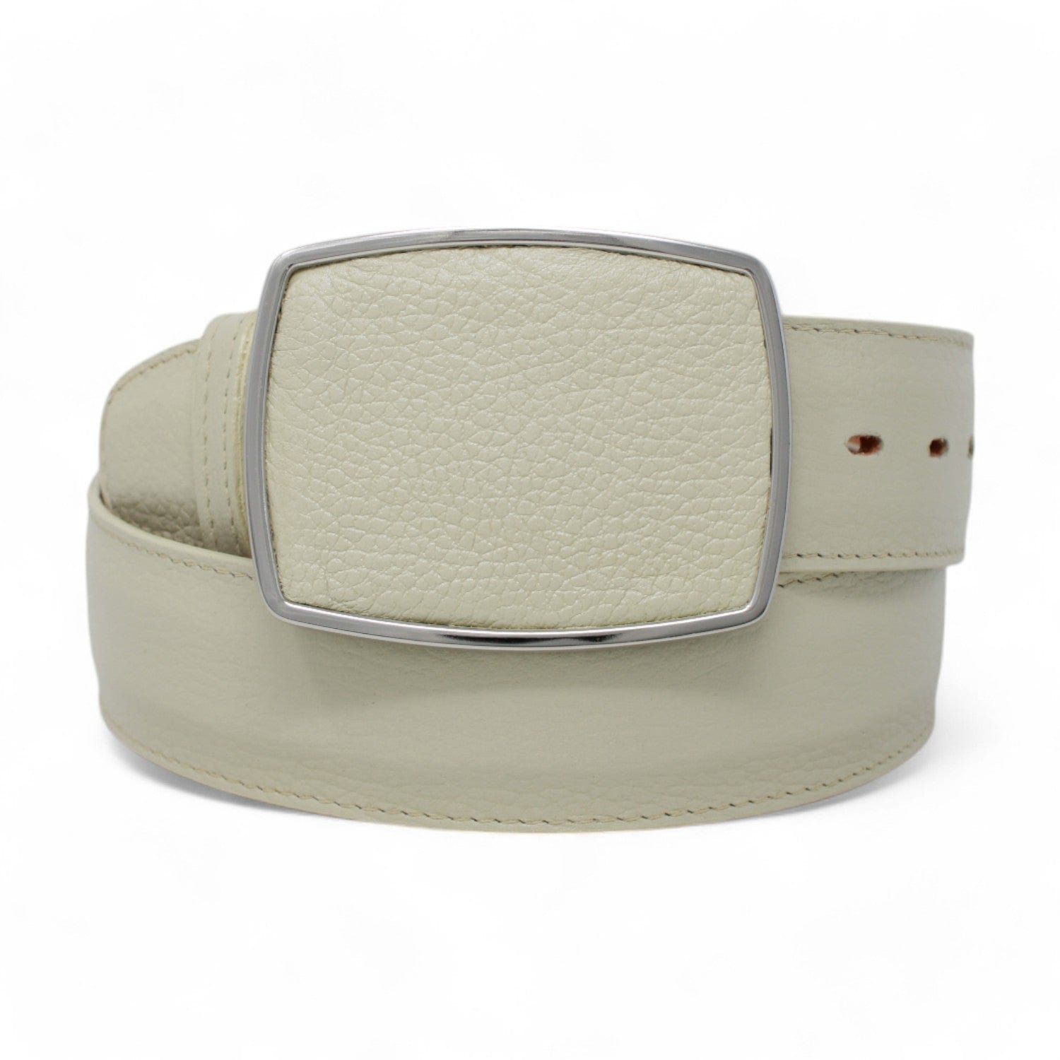 Los Altos Boots Belts Bone / 32 Men's Los Altos Deer Skin Western Belt C11A8304