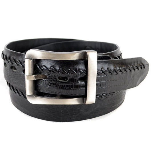 Los Altos Boots Belts Men's Los altos Original Lizard Skin Casual Belt C230705