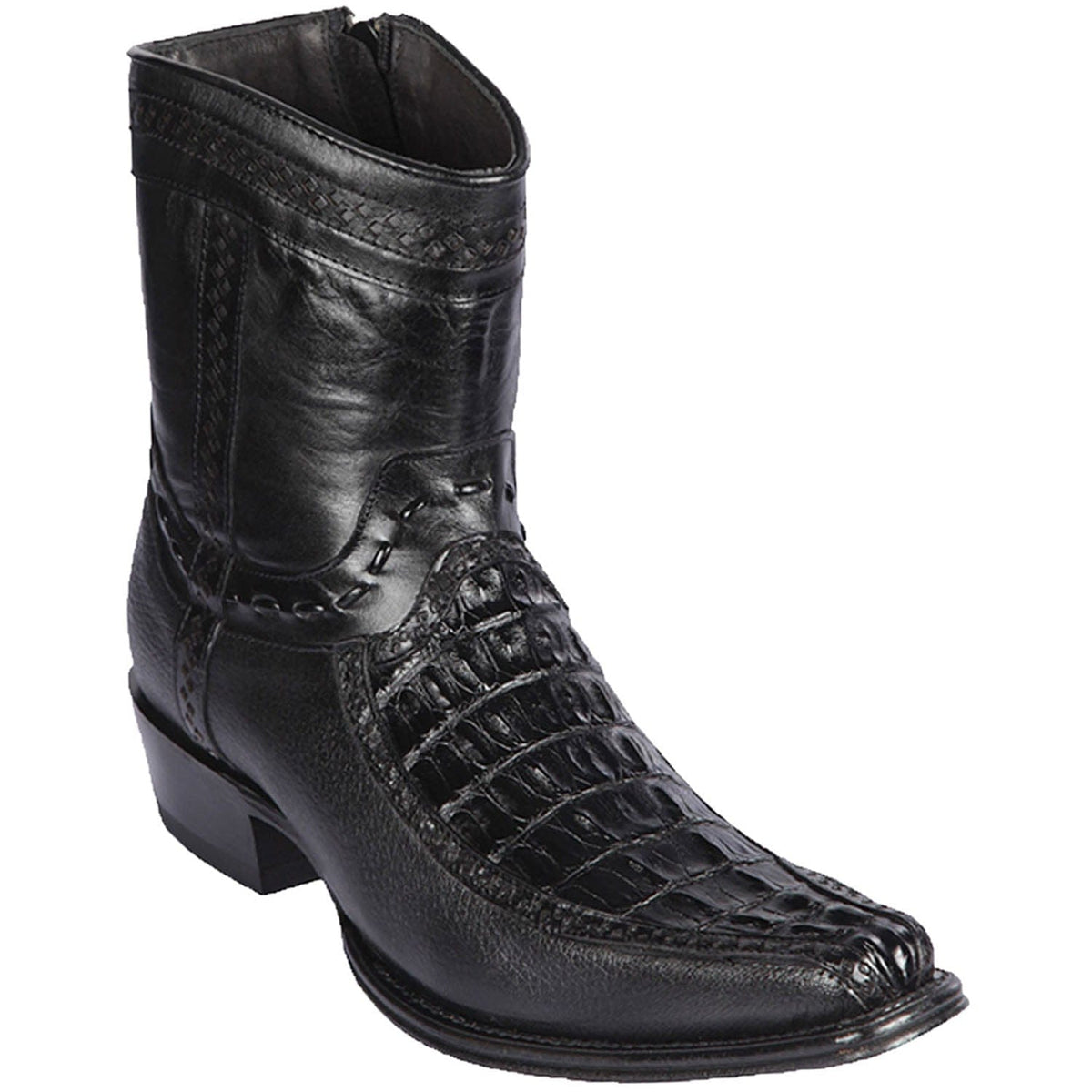 Los Altos Boots Boots 6 Men&#39;s Los Altos Caiman Tail and Deer European Toe Short Boot 76BF0105