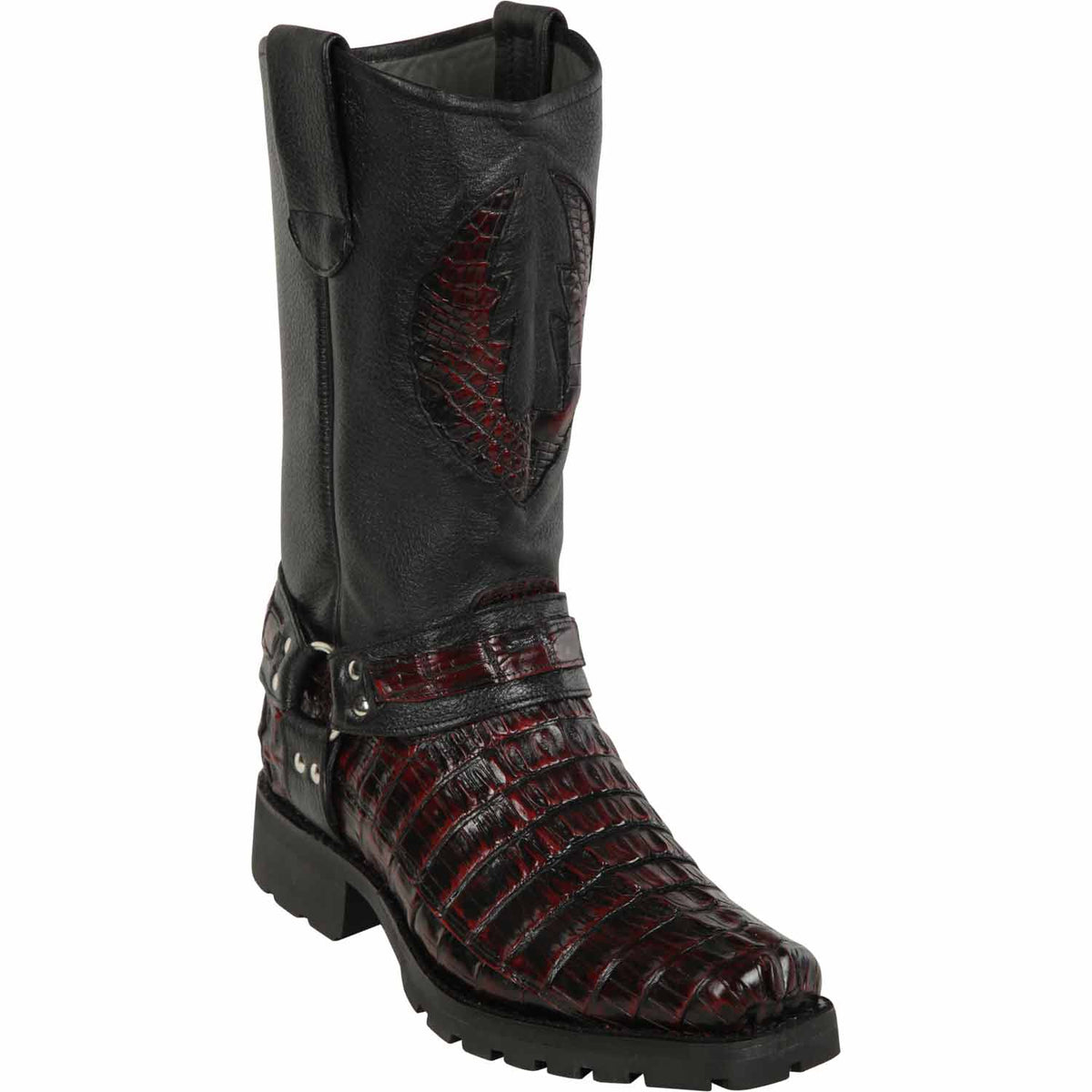 Los Altos Boots Boots 6 Men&#39;s Los Altos Caiman Tail Skin Biker Boot 55T0118