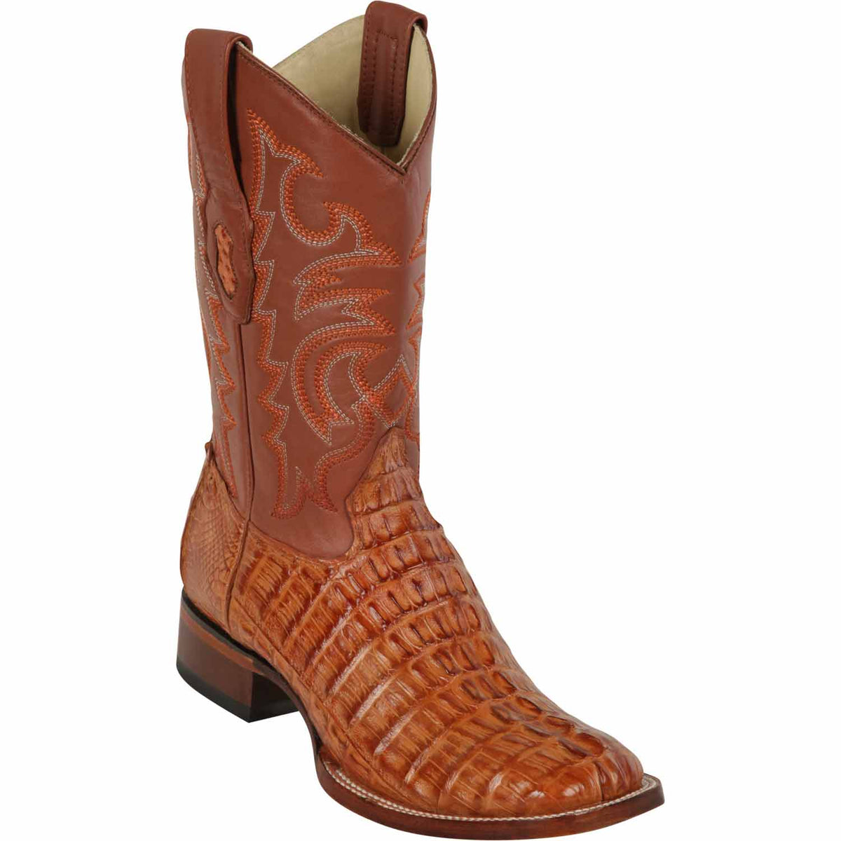 Los Altos Boots Boots 6 Men&#39;s Los Altos Caiman Tail Wide Square Toe Boot 8220103