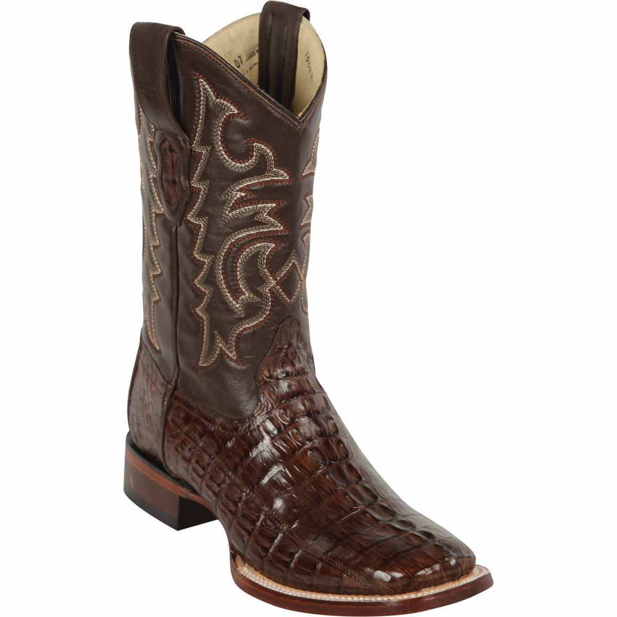 Los Altos Boots Boots 6 Men&#39;s Los Altos Caiman Tail Wide Square Toe Boot 8220107