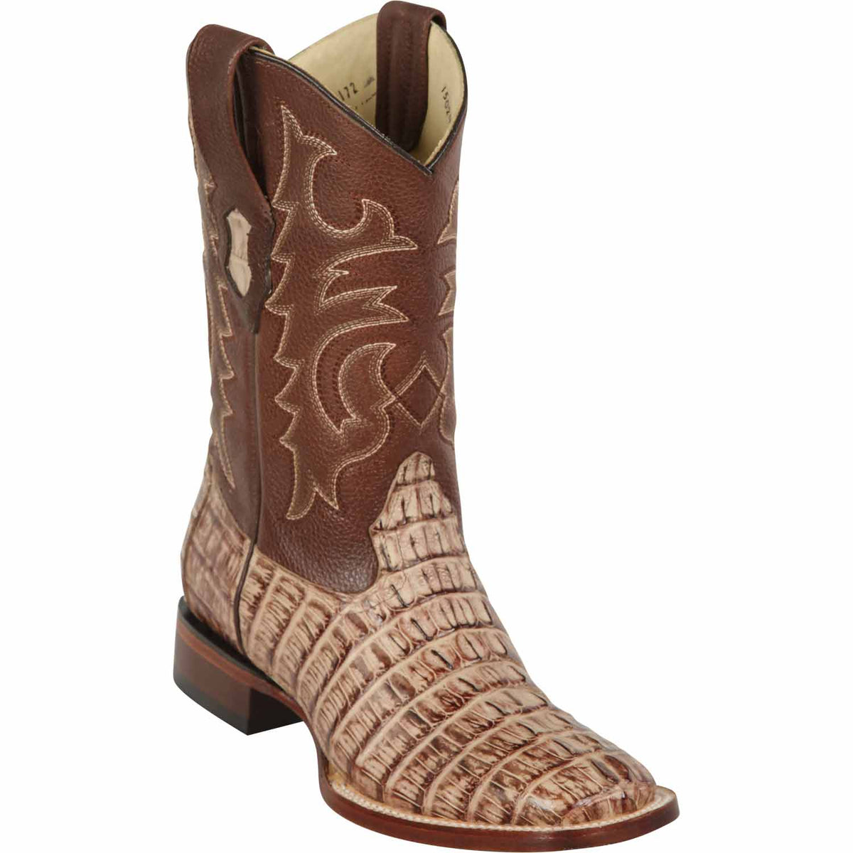 Los Altos Boots Boots 6 Men&#39;s Los Altos Caiman Tail Wide Square Toe Boot 8220172