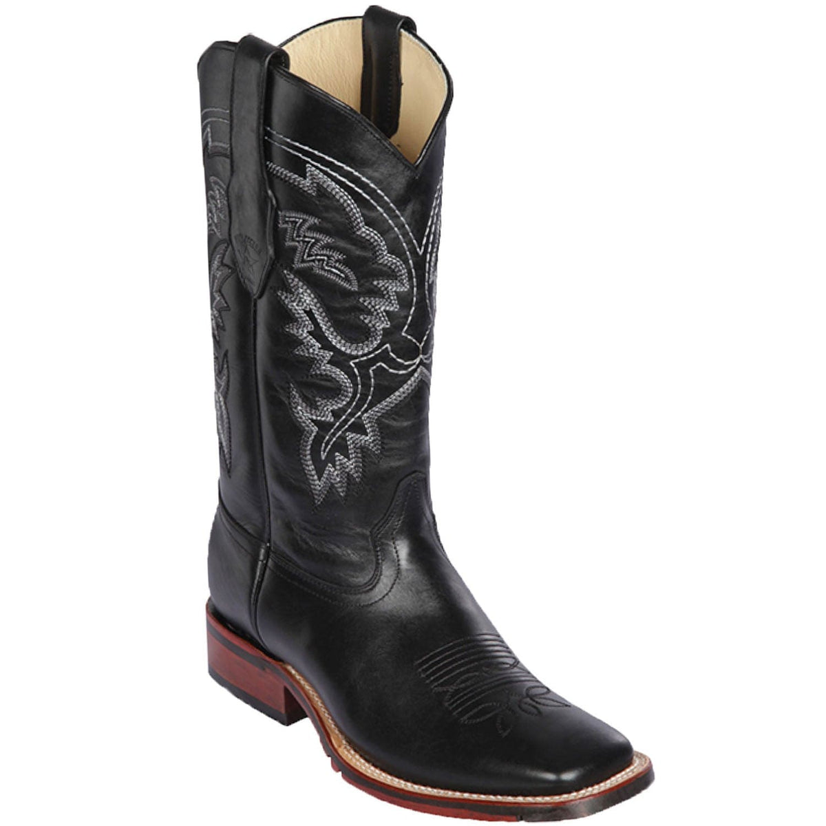 Los Altos Boots Boots 6 Men&#39;s Los Altos Genuine Leather Wide Square Toe Boot 8263805