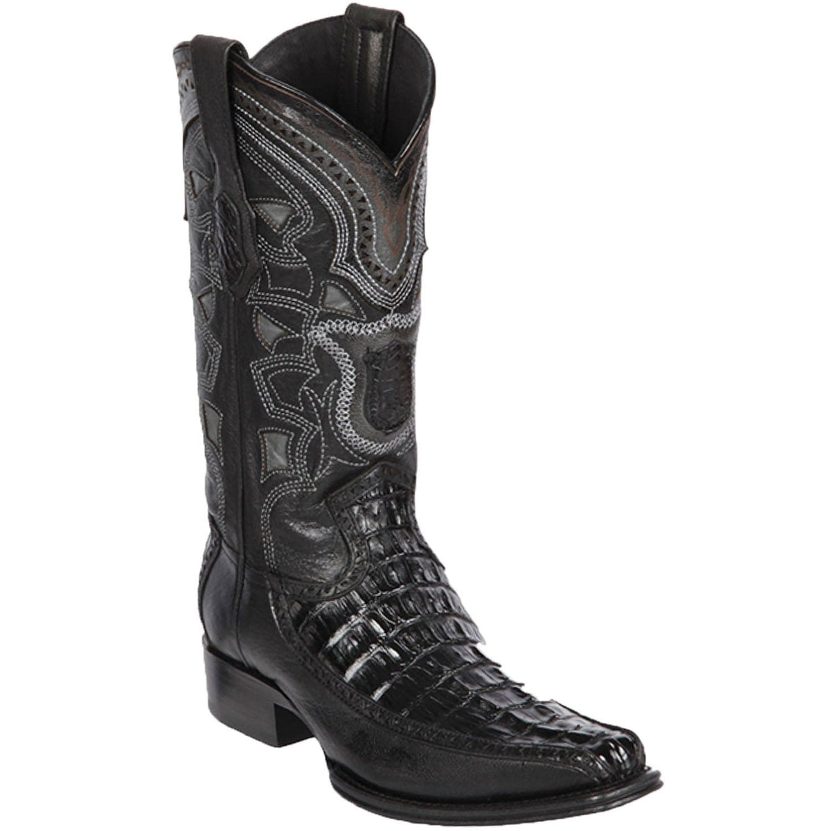 Los Altos Boots Boots 6 Men&#39;s Los Altos Original Caiman Tail and Deer European Square Toe Boot 76F0105