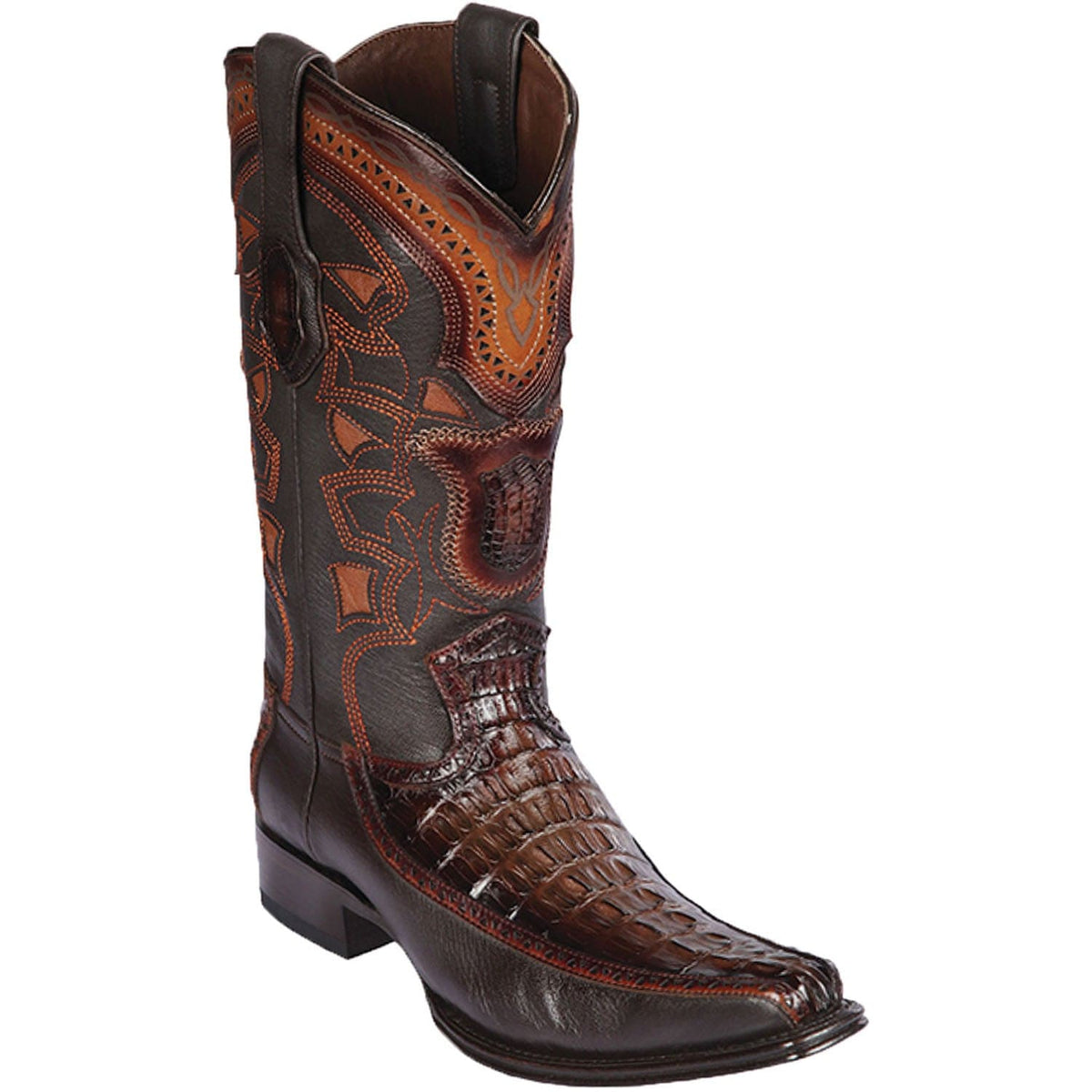 Los Altos Boots Boots 6 Men&#39;s Los Altos Original Caiman Tail and Deer European Square Toe Boot 76F0116