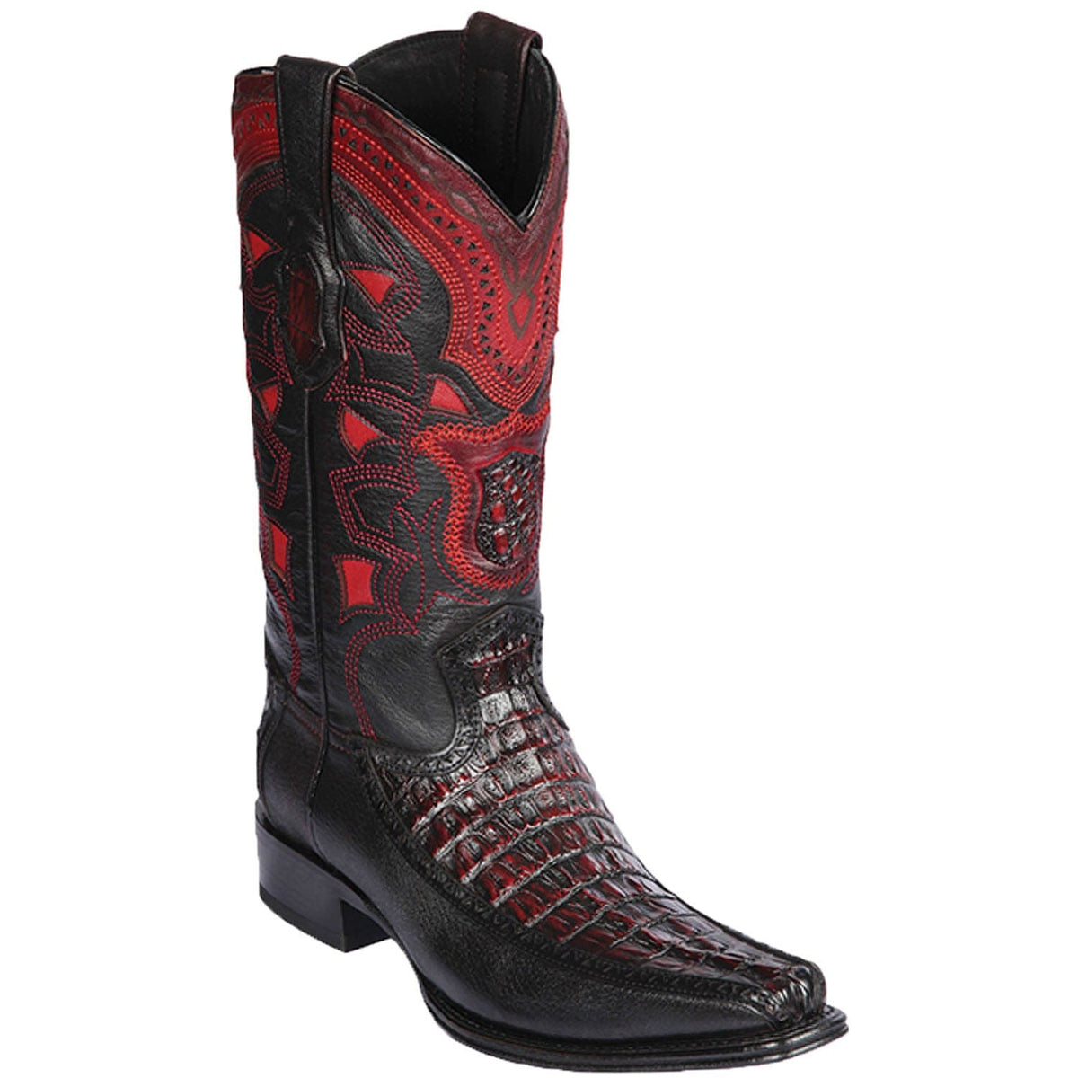 Los Altos Boots Boots 6 Men&#39;s Los Altos Original Caiman Tail and Deer European Square Toe Boot 76F0118