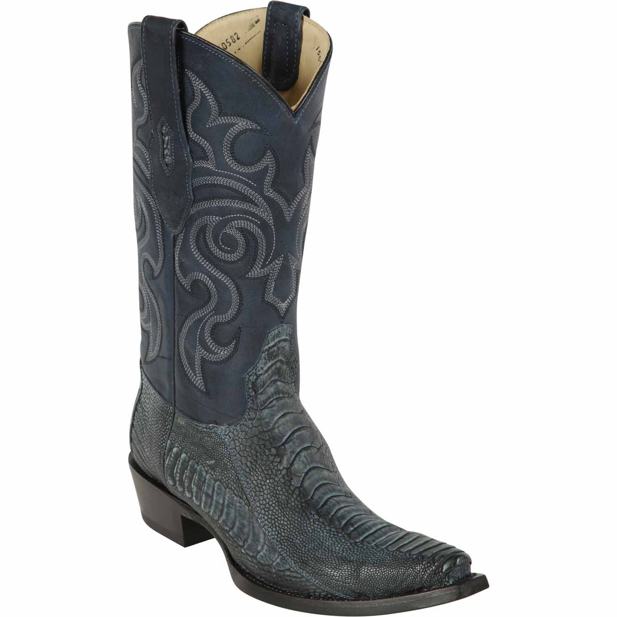 Los Altos Boots Boots 6 Men&#39;s Los Altos Original Ostrich Leg Snip Toe Boot 940582