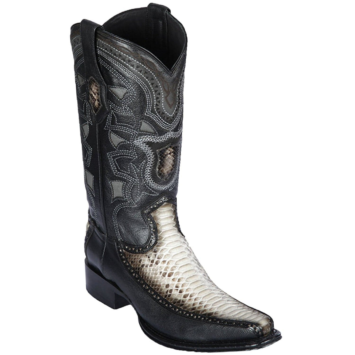 Los Altos Boots Boots 6 Men&#39;s Los Altos Original Python and Deer European Square Toe Boot 76F5749