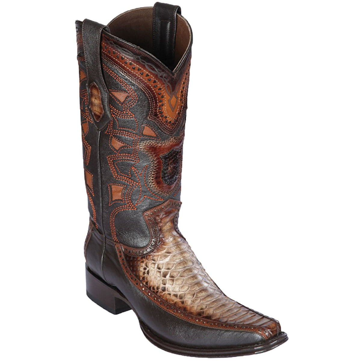 Los Altos Boots Boots 6 Men&#39;s Los Altos Original Python and Deer European Square Toe Boot 76F5785