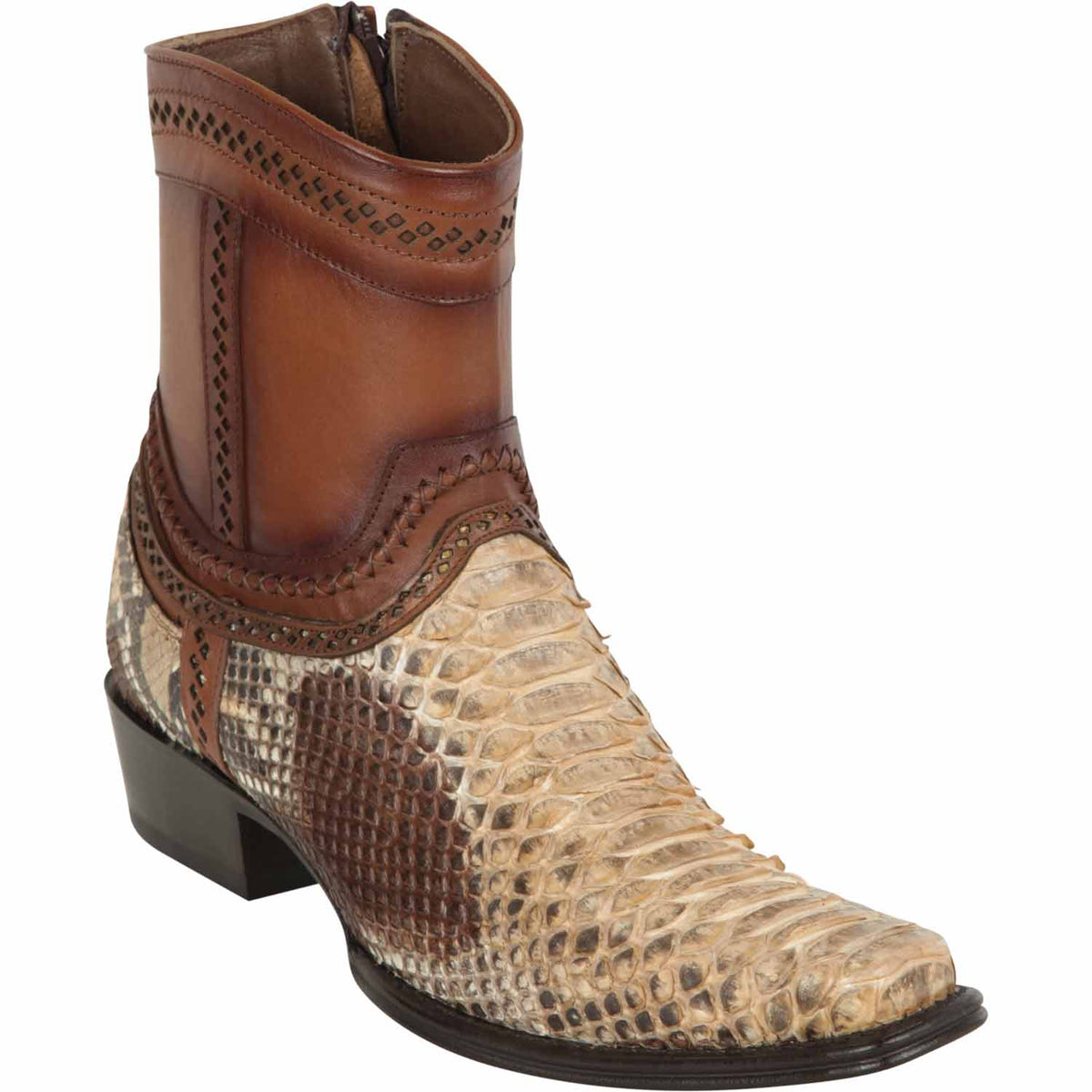 Los Altos Boots Boots 6 Men&#39;s Los Altos Original Python Skin European Toe Short Boot 76B5711