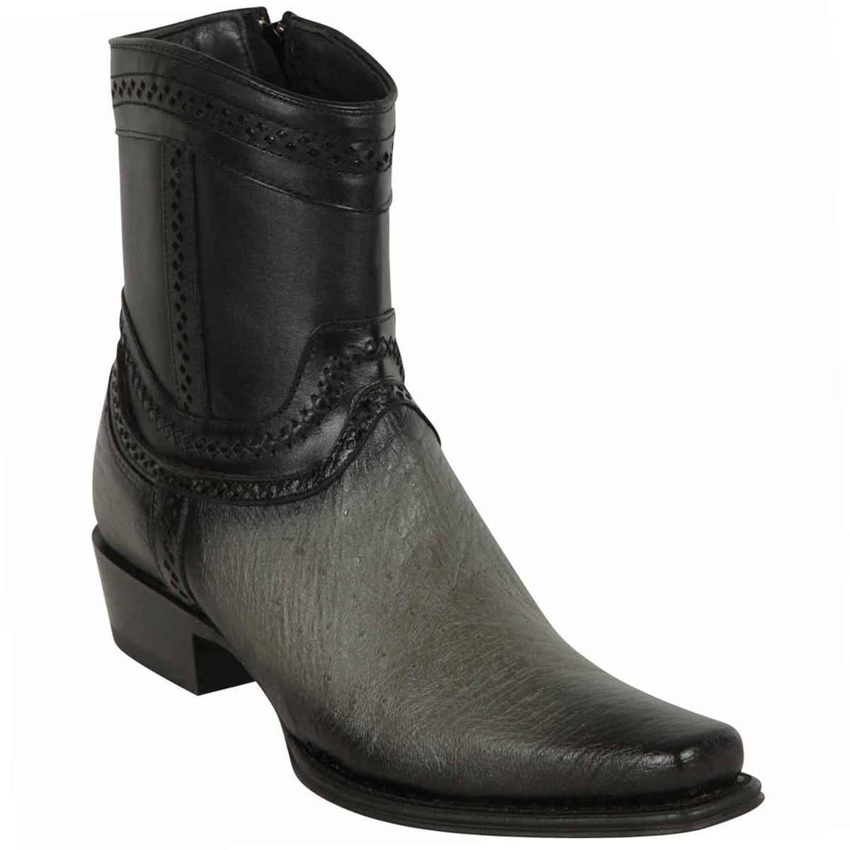 Los Altos Boots Boots 6 Men&#39;s Los Altos Original Smooth Ostrich Skin European Toe Short Boot 76B9738