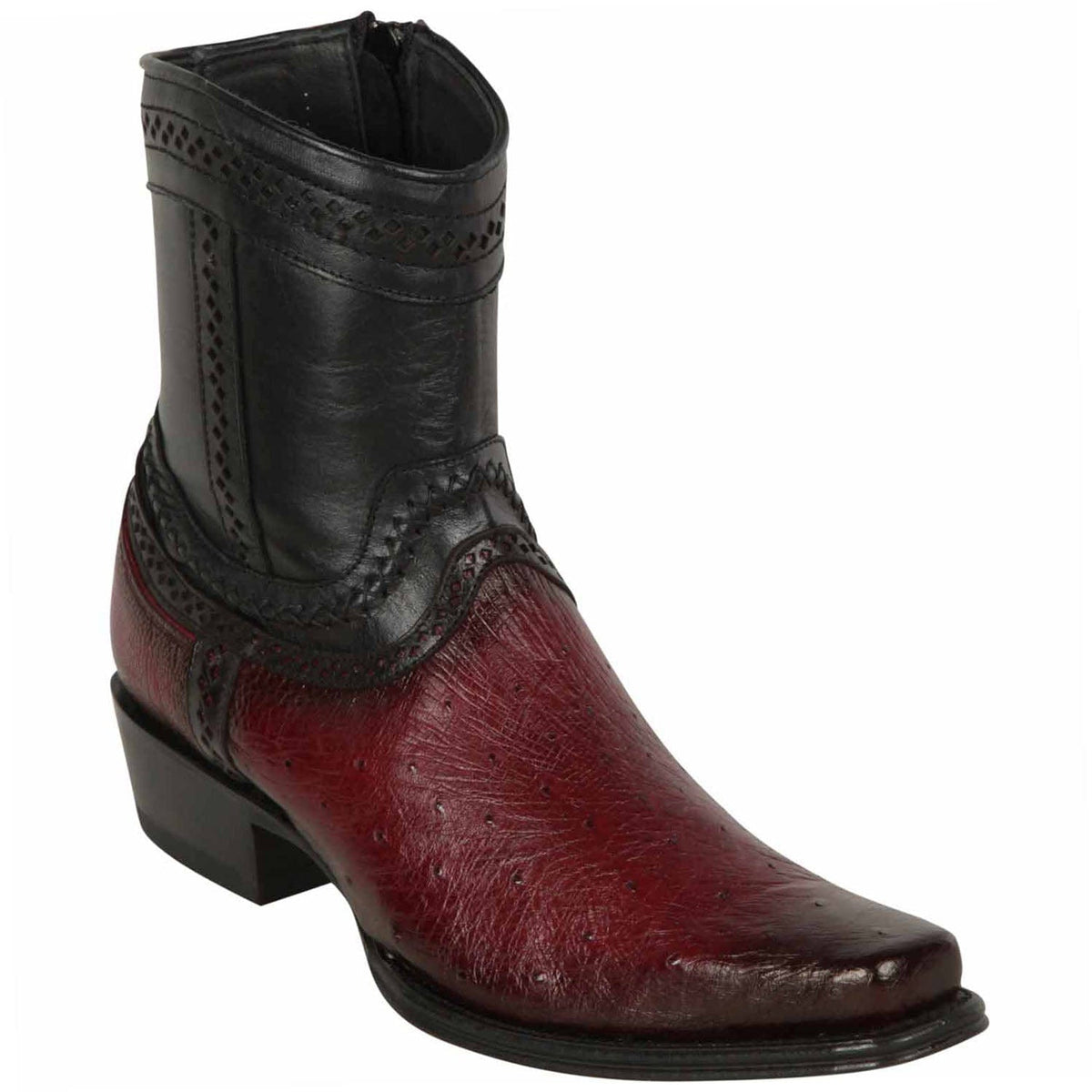 Los Altos Boots Boots 6 Men&#39;s Los Altos Original Smooth Ostrich Skin European Toe Short Boot 76B9743