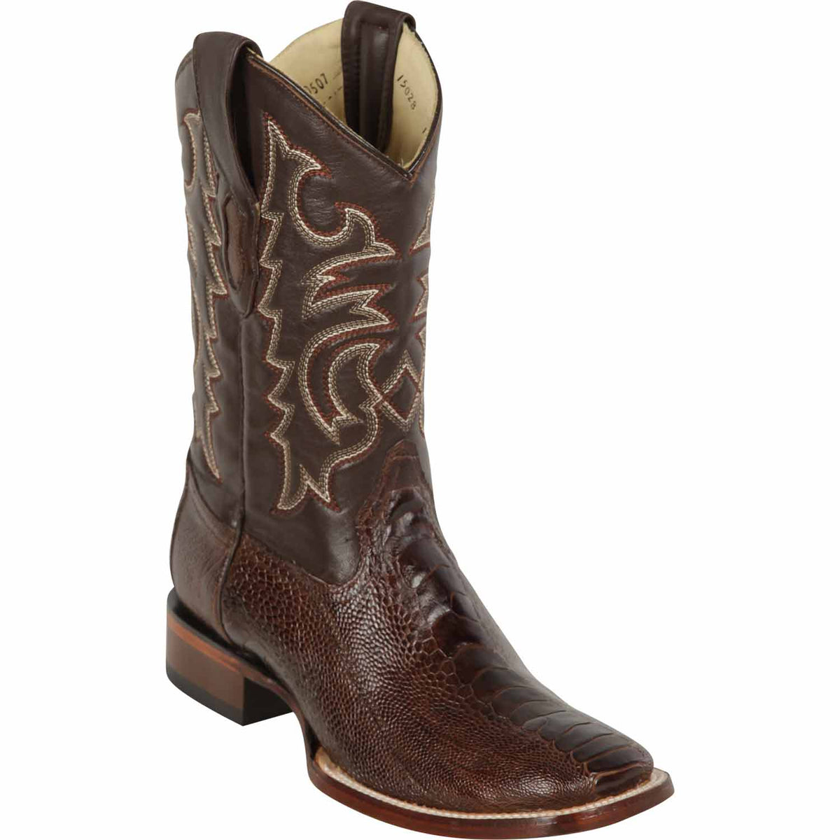 Los Altos Boots Boots 6 Men&#39;s Los Altos Ostrich Leg Skin Wide Square Toe Boot 8220507