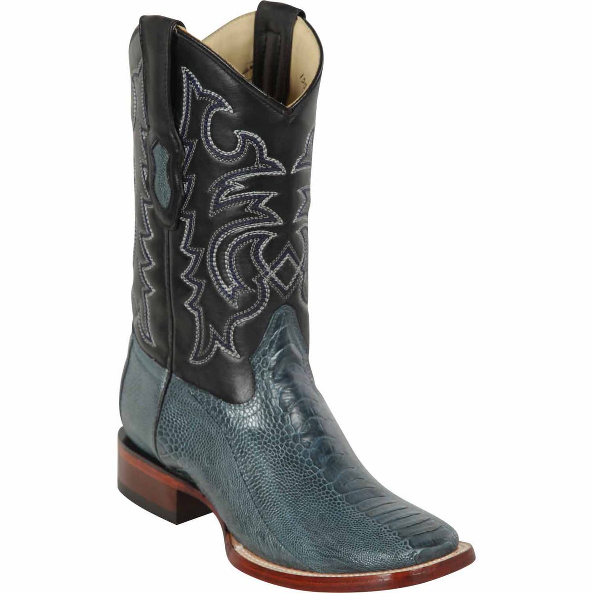 Los Altos Boots Boots 6 Men&#39;s Los Altos Ostrich Leg Skin Wide Square Toe Boot 8220514