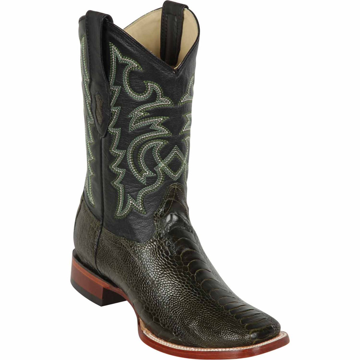 Los Altos Boots Boots 6 Men&#39;s Los Altos Ostrich Leg Skin Wide Square Toe Boot 8220545