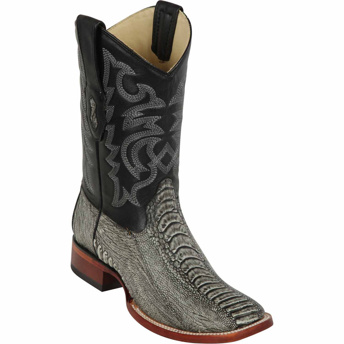 Los Altos Boots Boots 6 Men&#39;s Los Altos Ostrich Leg Skin Wide Square Toe Boot 8220581