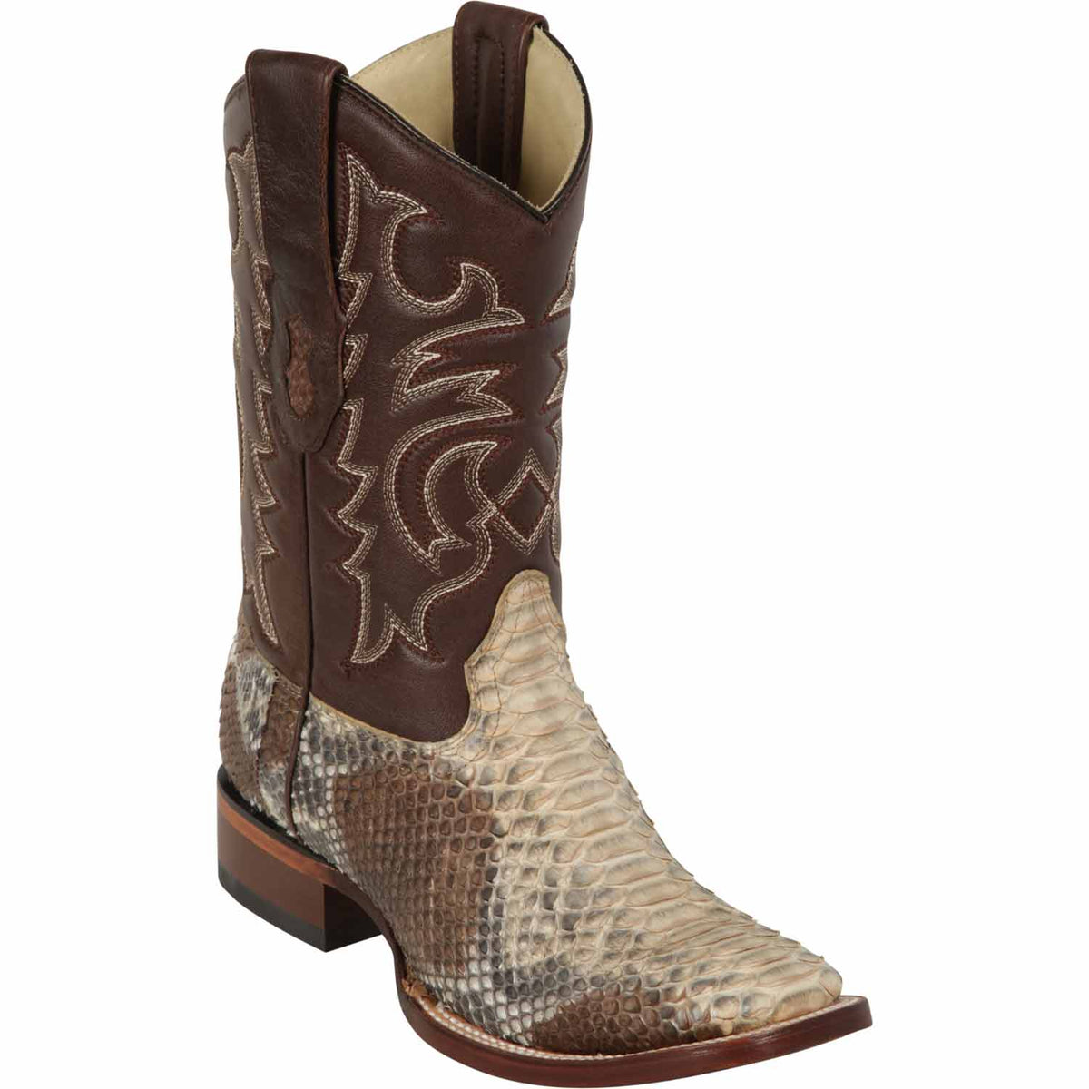 Los Altos Boots Boots 6 Men&#39;s Los Altos Python Skin Wide Square Toe Boot 8225711