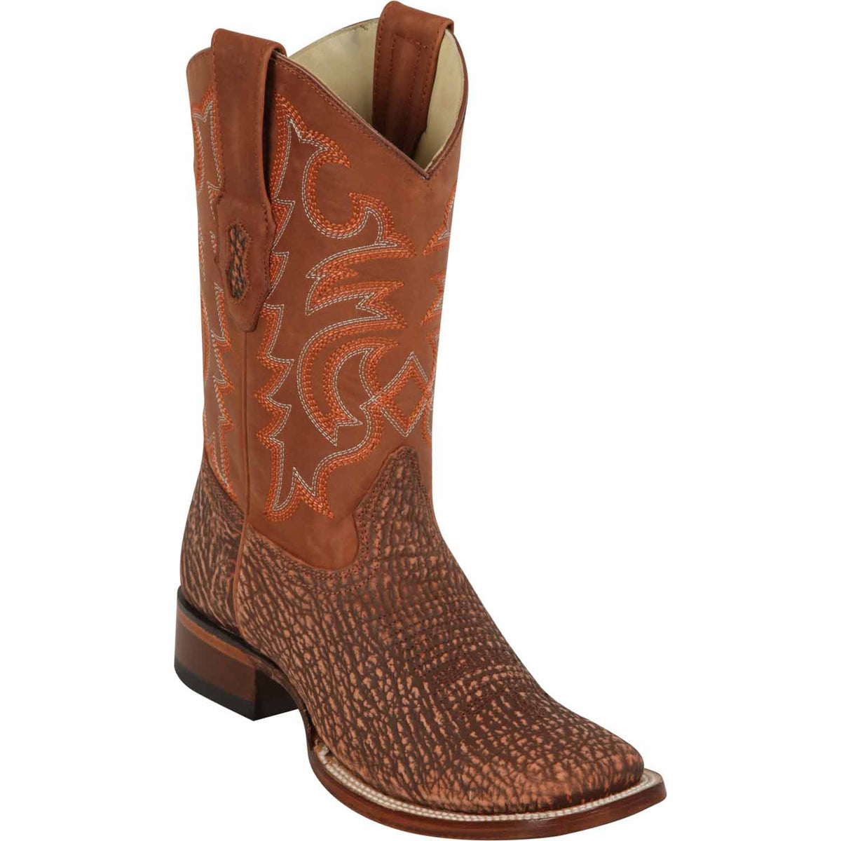 Los Altos Boots Boots 6 Men&#39;s Los Altos Shark Skin Wide Square Toe Boot 8220903