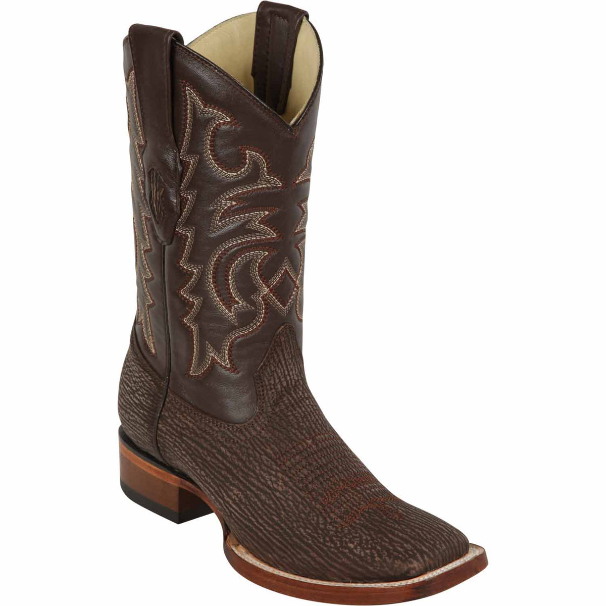 Los Altos Boots Boots 6 Men&#39;s Los Altos Shark Skin Wide Square Toe Boot 8220907