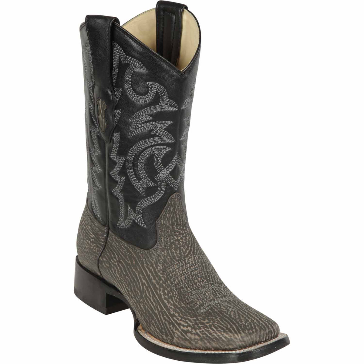 Los Altos Boots Boots 6 Men&#39;s Los Altos Shark Skin Wide Square Toe Boot 8220909