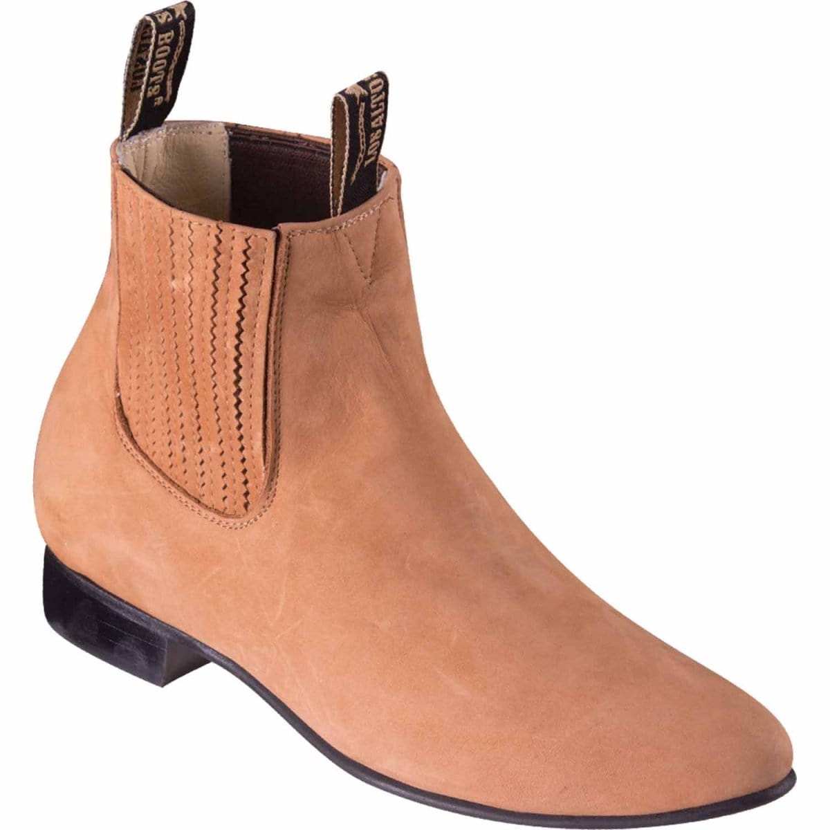 Los Altos Boots Boots Los Altos Men&#39;s Round Toe Suede Leather Ankle Boots Tan LAB-616331